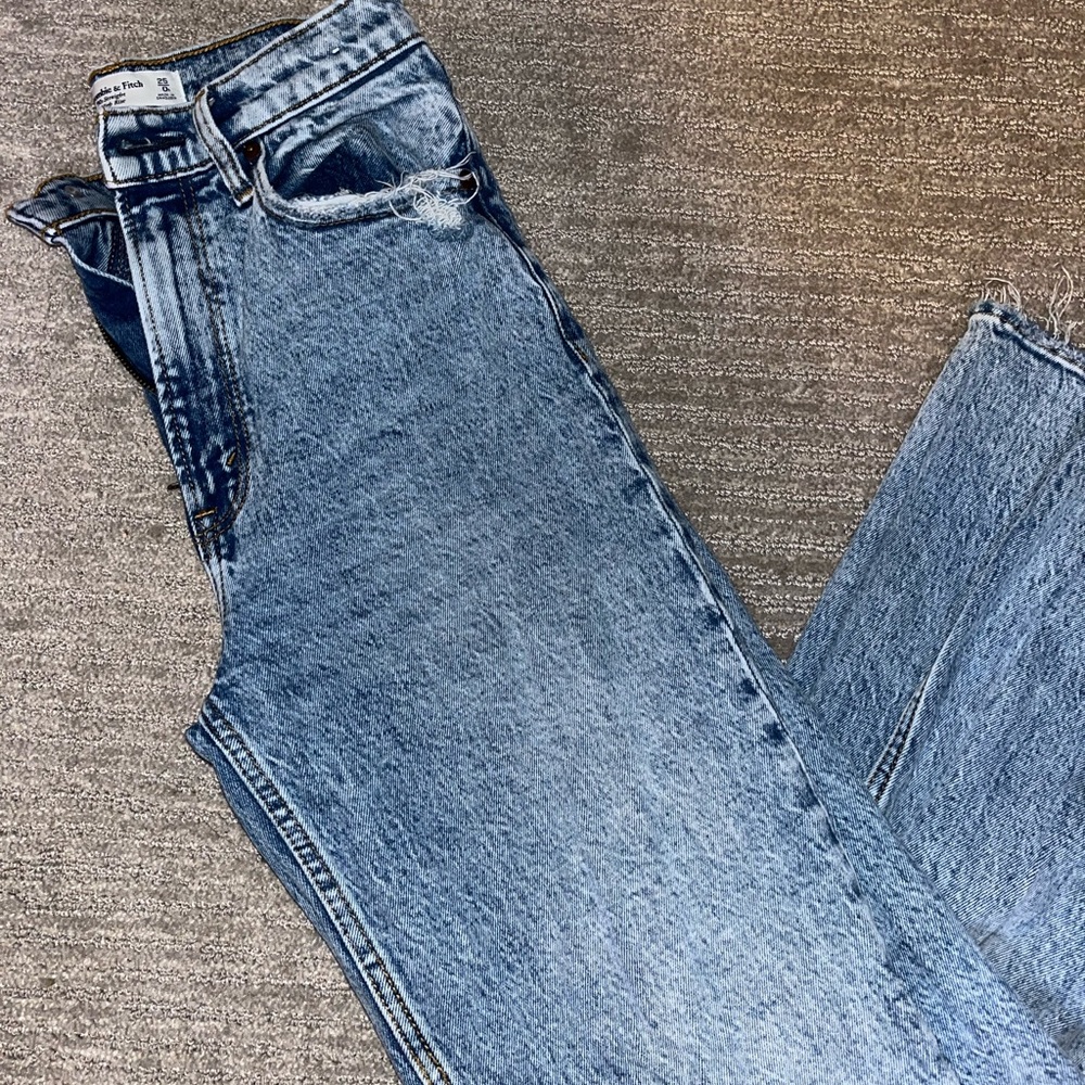 Abercrombie x High waist straight jeans size 25
